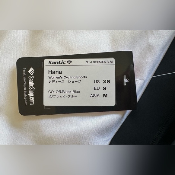 New Santic Hana Blue Women Padded Cycling Short Sz XS - Picture 2 of 5